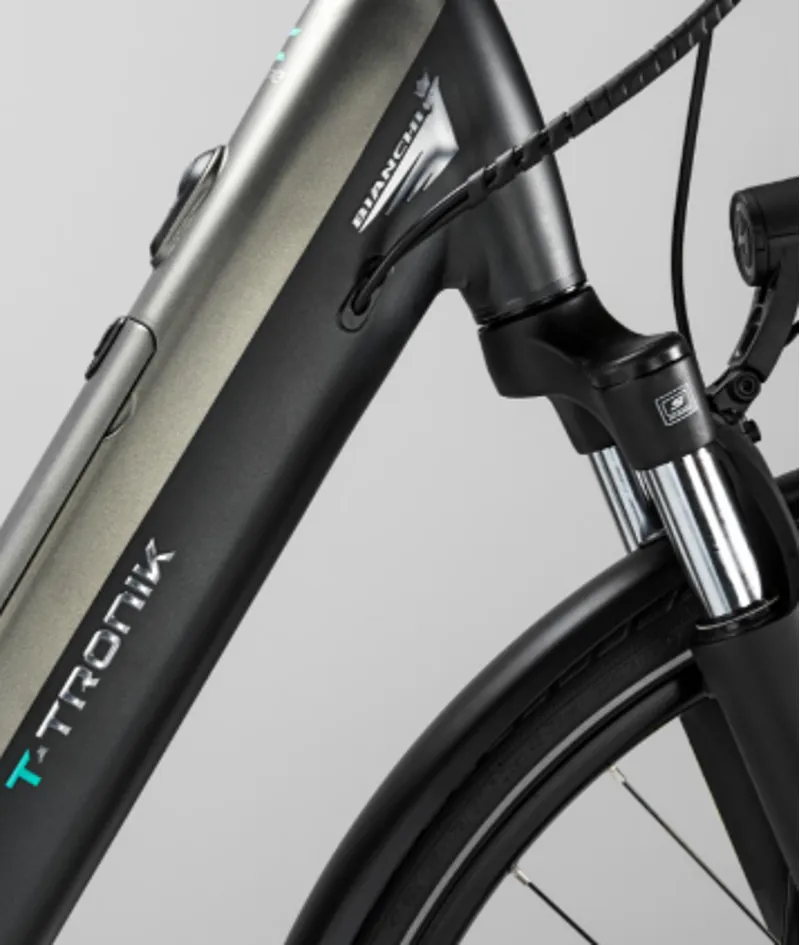 Bianchi T-Tronik C DB X5/X7 9S E6100 in Dark Graphite + Argento Salvia / Full Matt-5